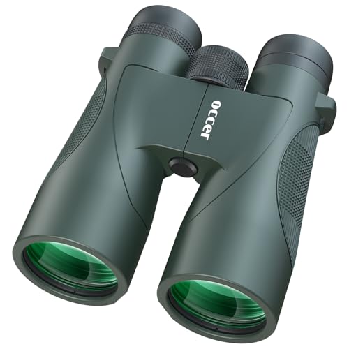 12x50 Binoculars for Adults High Powered for Bird Watching Green