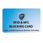 2 Pack RFID Blocking Card for Credit Debit ID Card (2 Count)