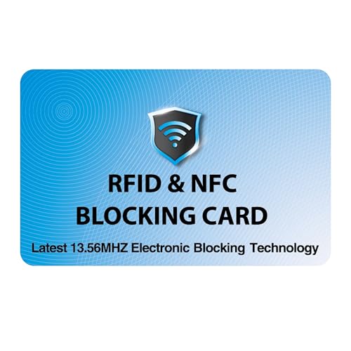 2 Pack RFID Blocking Card for Credit Debit ID Card (2 Count)