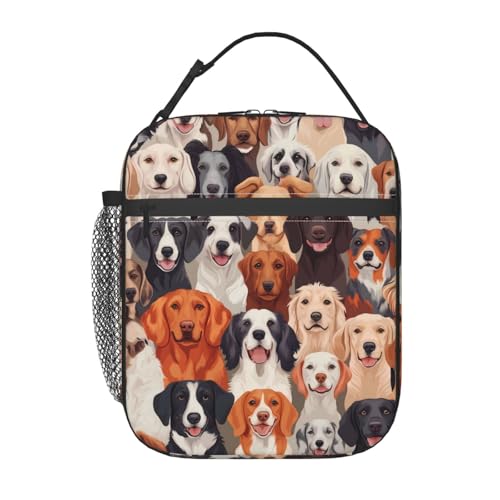 Dog Insulated Lunch Box for Women Men Dog Lunch Bag for Travel