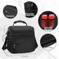 Double Layer Cooler Insulated Lunch Bag Adult Lunch Box Large Tote Bag for Men (Black)