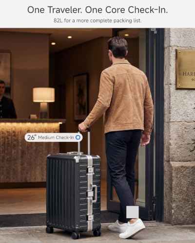 26 Inch Zipperless Checked Luggage