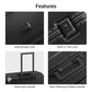 Zipperless Checked Luggage Large Suitcase with Wheels 28 Inch Aluminum Frame Luggage Hard Shell Suitcases with Tsa Locks