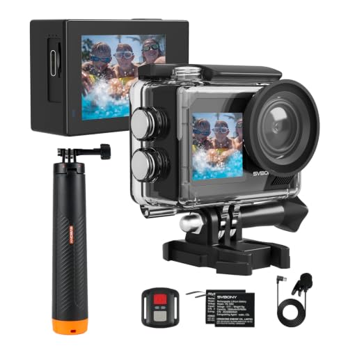 SVGo2 4K Underwater Camera with Floating Selfie Stick for Snorkeling
