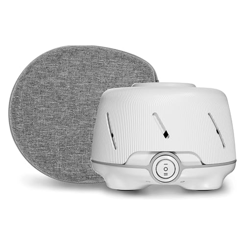 Dohm (White/Gray) & Travel Case (2 Piece Set) The Original White Noise Machine with Natural Sound from a Real Fan, Sleep Aid & Noise Cancelling For Adults & Baby, Office Privacy & Meditation