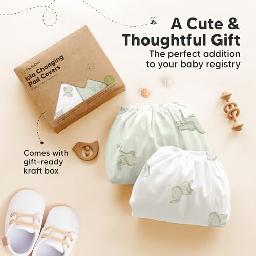 2 Pack Baby Changing Pad Cover for Girl (2 Count)