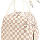 Lunch Bag for Women Cute Corduroy Lunch Tote Bags with Shoulder Strap Reusable Insulated Lunch Box Large Capacity Reusable Insulated Cooler for Work Picnic or Travel