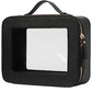 Large Capacity Clear Toiletry Bag for Women Travel Makeup Bag Black