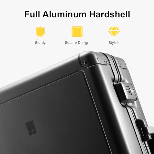 Gibraltar Aluminum Zipperless Luggage 20 Inch