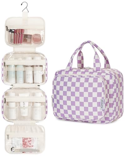 Hanging Toiletry Bag for Women Travel Makeup Bag Organizer Toiletries Bag for Travel Size Essentials Accessories Cosmetics