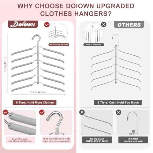 Space Saving Clothes Hangers (3 Count)