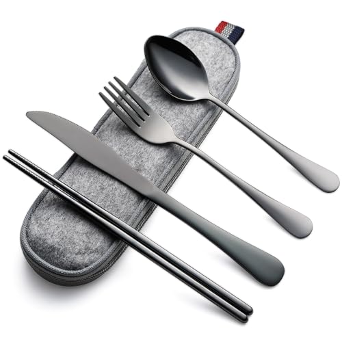 Travel Utensils with Case (5 Count)