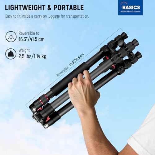 Basics Carbon Fiber Travel Tripod Monopod