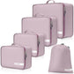Travel Packing Cubes for Women 5 Set Mauve Pink
