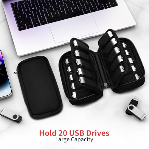 Flash Drive Case 20 Slots for USB Storage