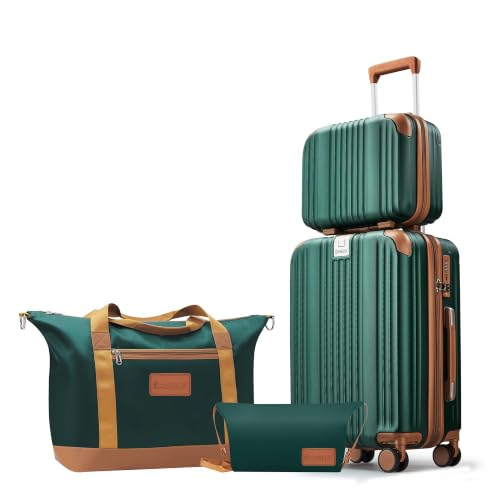 Luggage Set 4 Piece 20inch Carry on Hardshell Suitcase (4 Count)