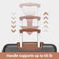 Checked Suitcase 24in Expandable ABS+PC Side Handle luggage Grey