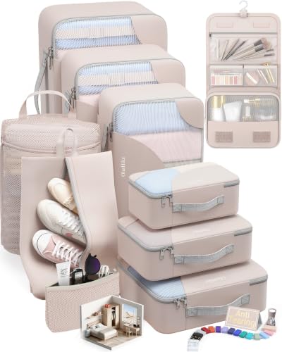 10 Set Packing Cubes for Travel (10 Count)