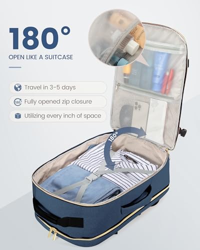 50L Travel Backpack Flight Approved Carry on Backpack