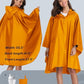 Adult Rain Poncho Waterproof Hooded Zipper Raincoat with Pockets