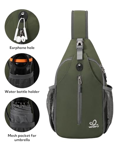 Crossbody Sling Backpack Sling Bag Travel Hiking Chest Bag Daypack