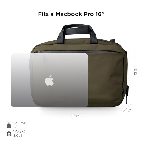 Elements Tech Brief Pro 12L Laptop Briefcase Backpack Green