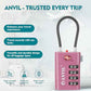 TSA Approved Luggage Locks with Search Alert Indicator (3 Count)