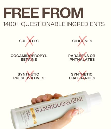 Non Toxic Vegan Shampoo with Organic Ingredients (19.2 Fl Oz)