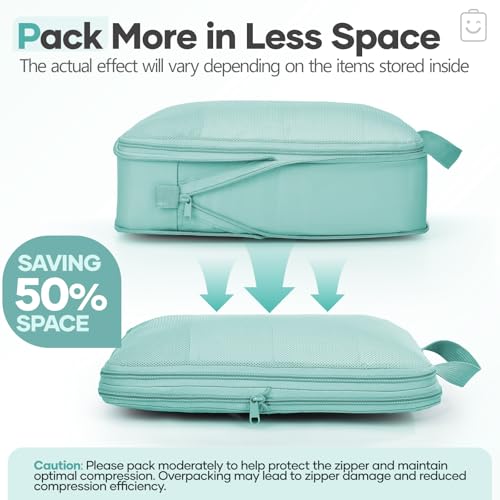 11 Set Compression Packing Cubes for Travel Essentials (11 Count)