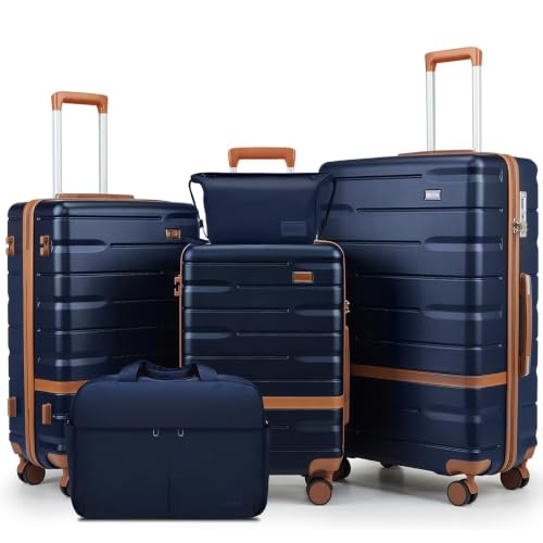 Luggage Sets with TSA Lock Hardside PC+ABS Carry On expandable Suitcase with Spinner Wheels Lightweight Rolling Travel Luggage Sets with YKK