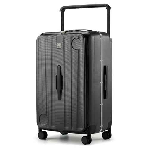 Multifunctional 26 Inch Hard Shell Suitcases with Wheels Travel Approved Luggage Large Rolling Suitcase Checked Luggage for Women Men