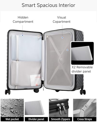 Expandable Trunk Checked Suitcase