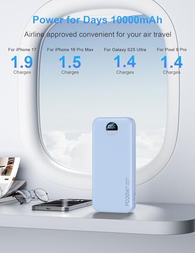 Portable Charger Power Bank 10000mAh PD20W w