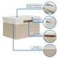 Foldable Storage Bins with Lids (2 Count)