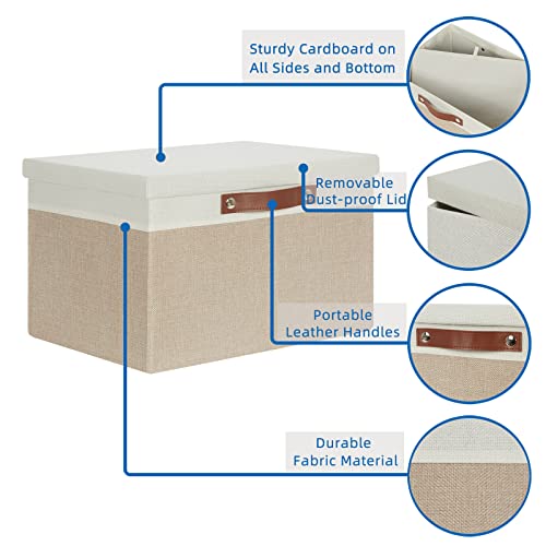 Foldable Storage Bins with Lids (2 Count)