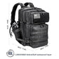 Military Tactical Backpack for Men and Women 45L Army 3 Days Assault Pack Bag Large Rucksack with Molle System Jet Black