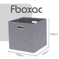 13x13x13 Inch Foldable Cube Storage Bins with Metal Handles (4 Count)