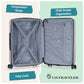 Boren Expandable Hardside Rugged Travel Luggage with 8 Spinner Wheels