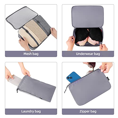 10 Set Packing Cubes Various Sizes Packing Organizer for Travel Accessories Luggage Carry On Suitcase