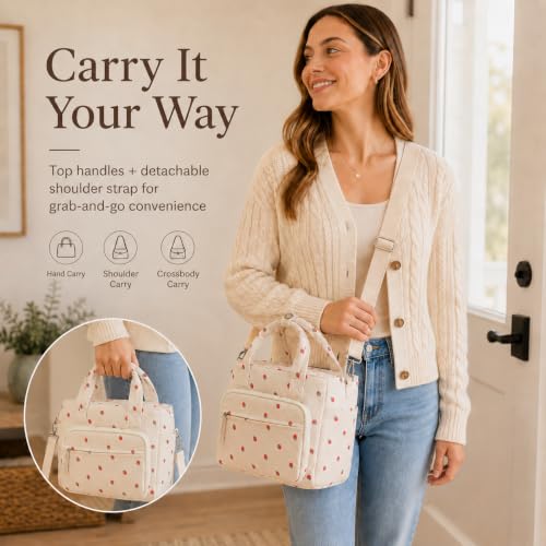 Insulated Lunch Box for Work with Cup Holder
