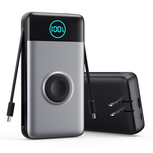 Portable Charger for iPhone with Built