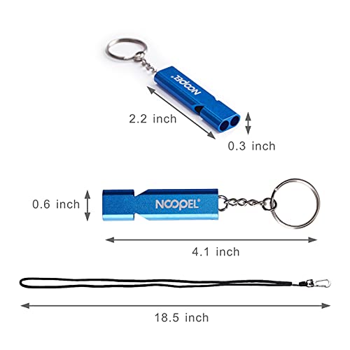 Emergency Whistles Lifeguard Safety Whistle with Lanyard and Keychain for Outdoor Camping Hiking Boating Hunting Fishing Kayak Kids Rescue Signaling Loud Survival Whistle
