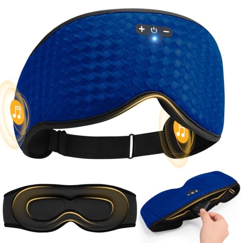 3D Contoured Sleep Mask with Bluetooth Headphones