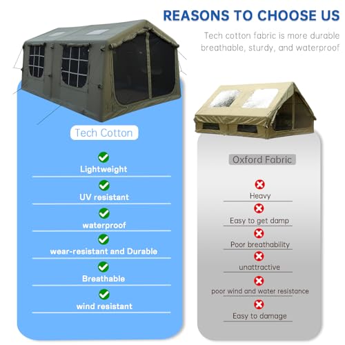 Luxury Inflatable Canvas Tent for Camping