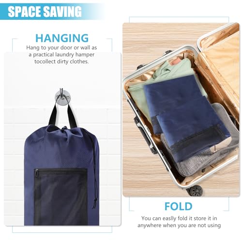 Portable with Adjustable Shoulder Straps Travel Dirty Laundry Bag