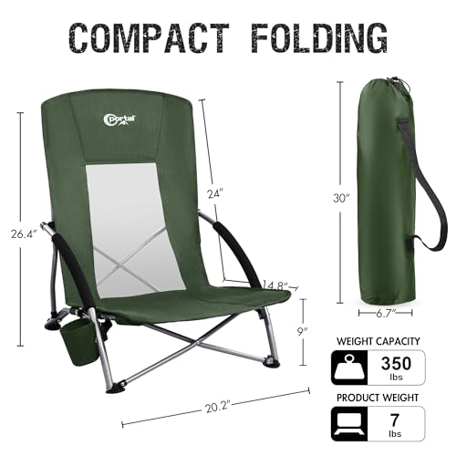Low Beach Chair for Adults
