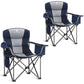 Oversized Fully Padded Camping Chairs with Lumbar Support (2 Count)