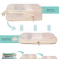 8 Set Space Saving Compression Packing Cubes Lightweight Packing Cube Begie