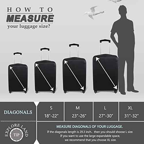 Travel Luggage Cover Fits 23