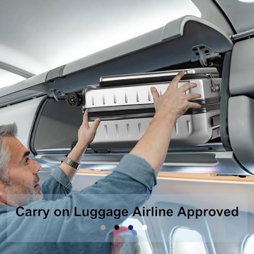 20 Inch Carry On Luggage 22×14×9 Airline Approved with Front Pocket